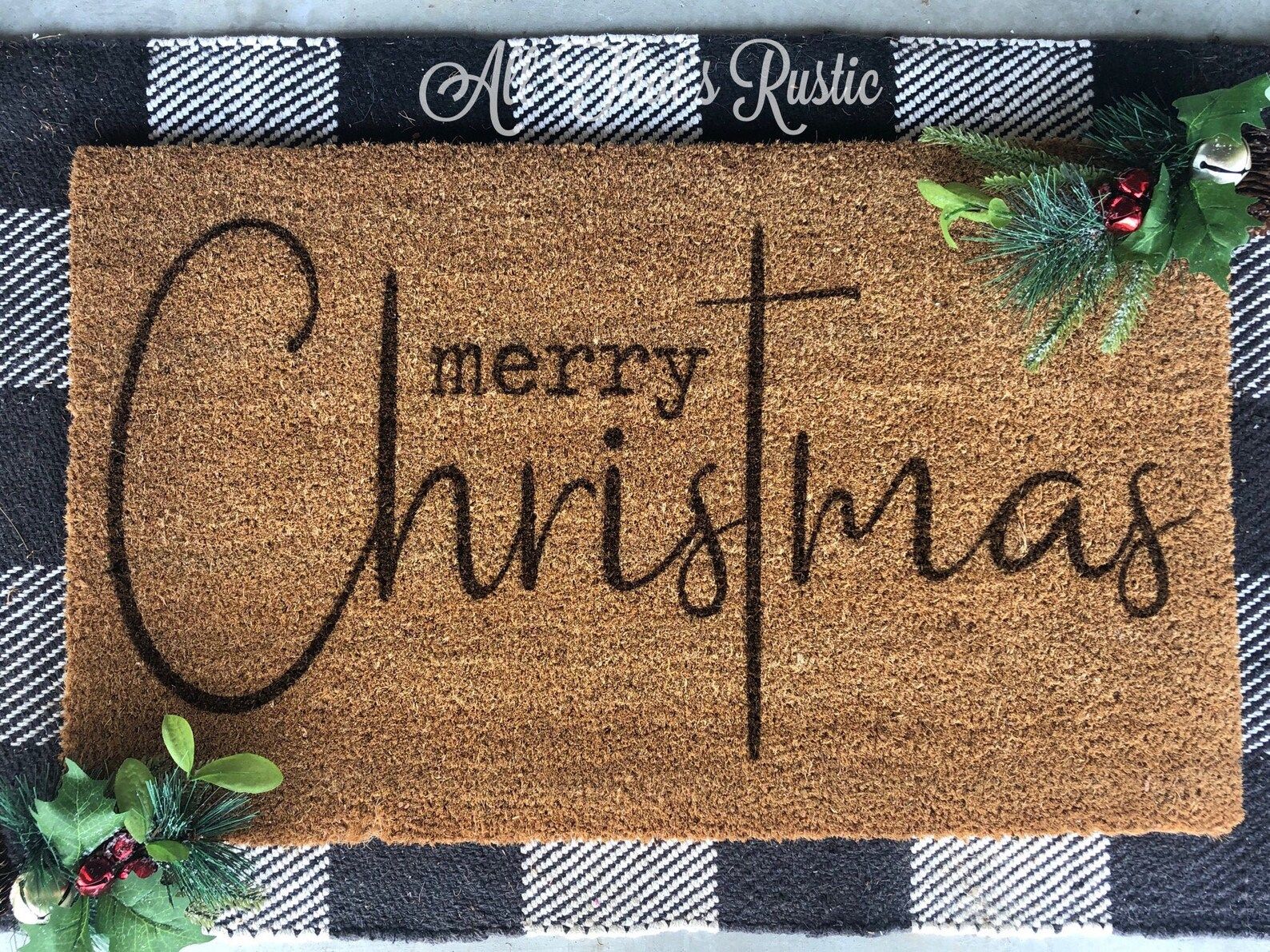Merry Christmas Doormat Merry Christmas Doormat Christmas | Etsy | Etsy (US)