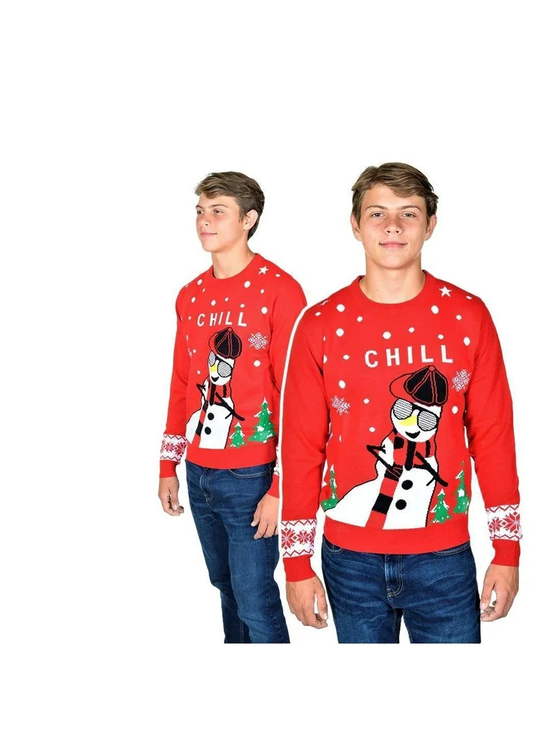 Kesis Women's Ugly Christmas Sweater, Long Sleeve Crew Neck Acrylic Holiday Pullover, L | Walmart (US)