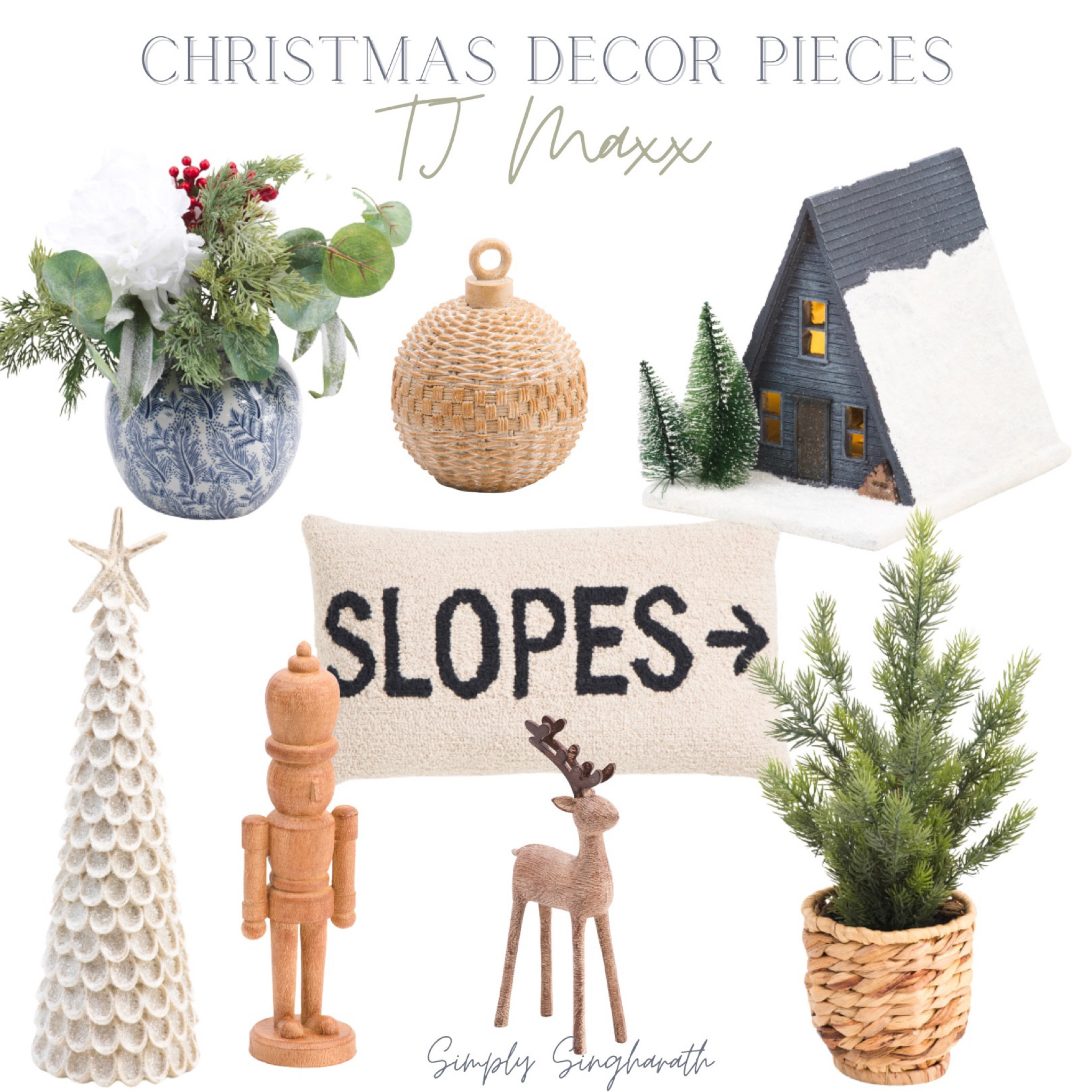 Cute coastal Christmas decor from TJ maxx! Budget holiday decorations  

#LTKHoliday #LTKSeasonal #LTKhome