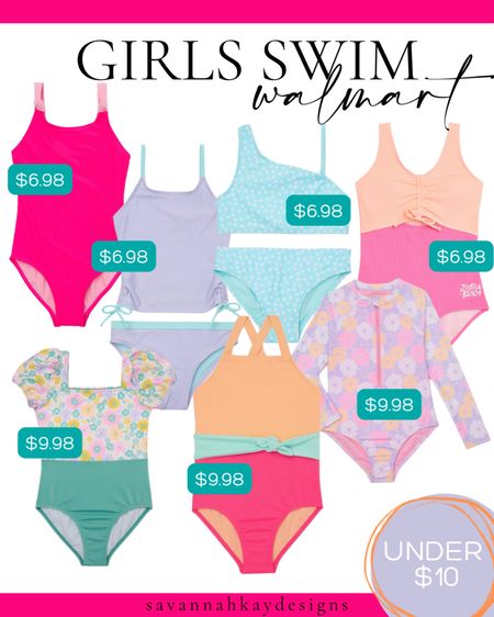 Girls swim @walmart and at an amazing price. All pieces under $10 

@walmartfashion #kidsswimwear #summer #swim #kids #walmartfashion 

#LTKSeasonal #LTKSwim #LTKKids