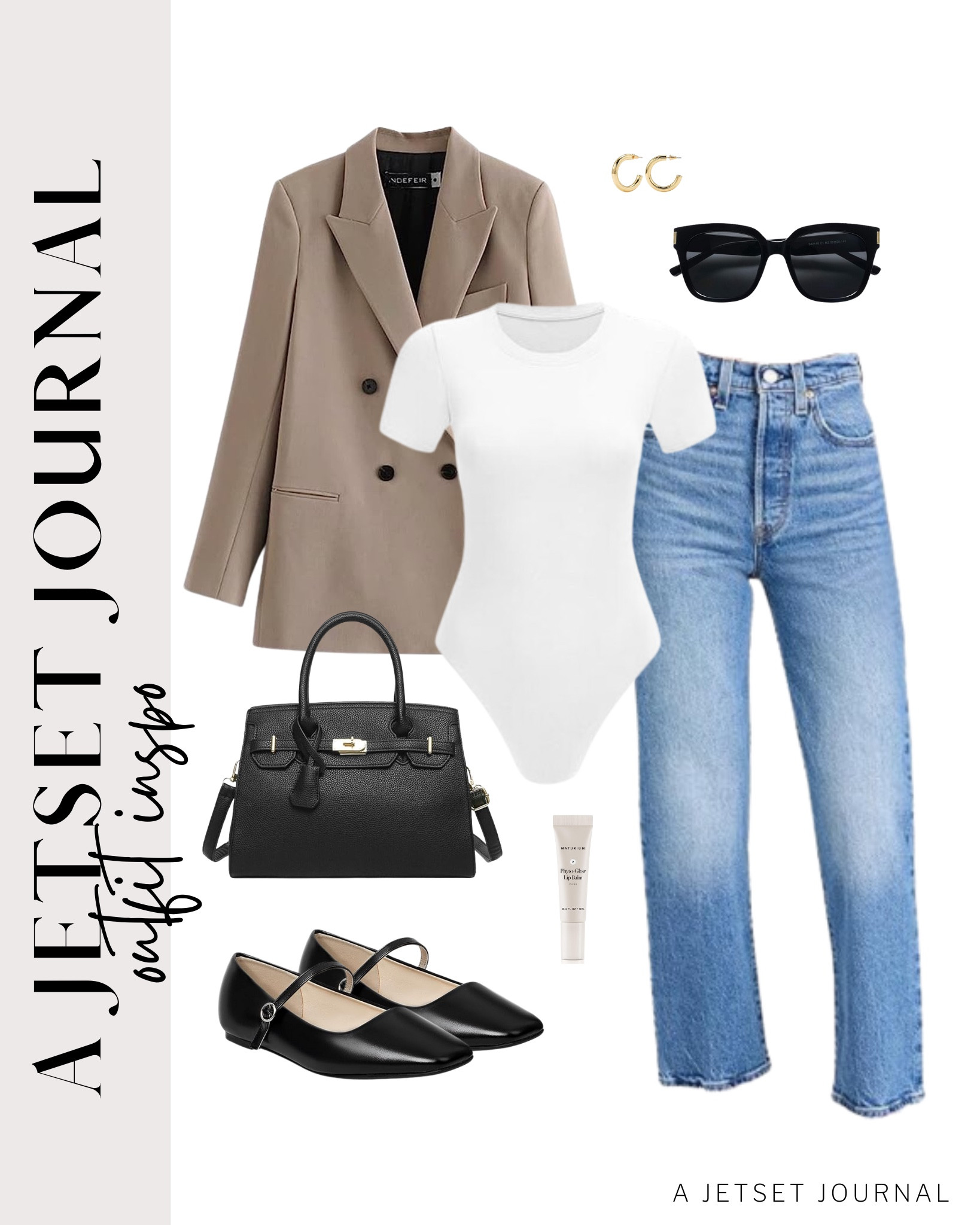 Upgrade your basic bodysuit and jeans with a stylish blazer!

white sneakers, amazon favorite, neutral sneakers, cute sunglasses, functional bag, cute flats, how to style denim jeans, affordable finds, amazon fashion

#LTKU #LTKStyleTip #LTKSeasonal