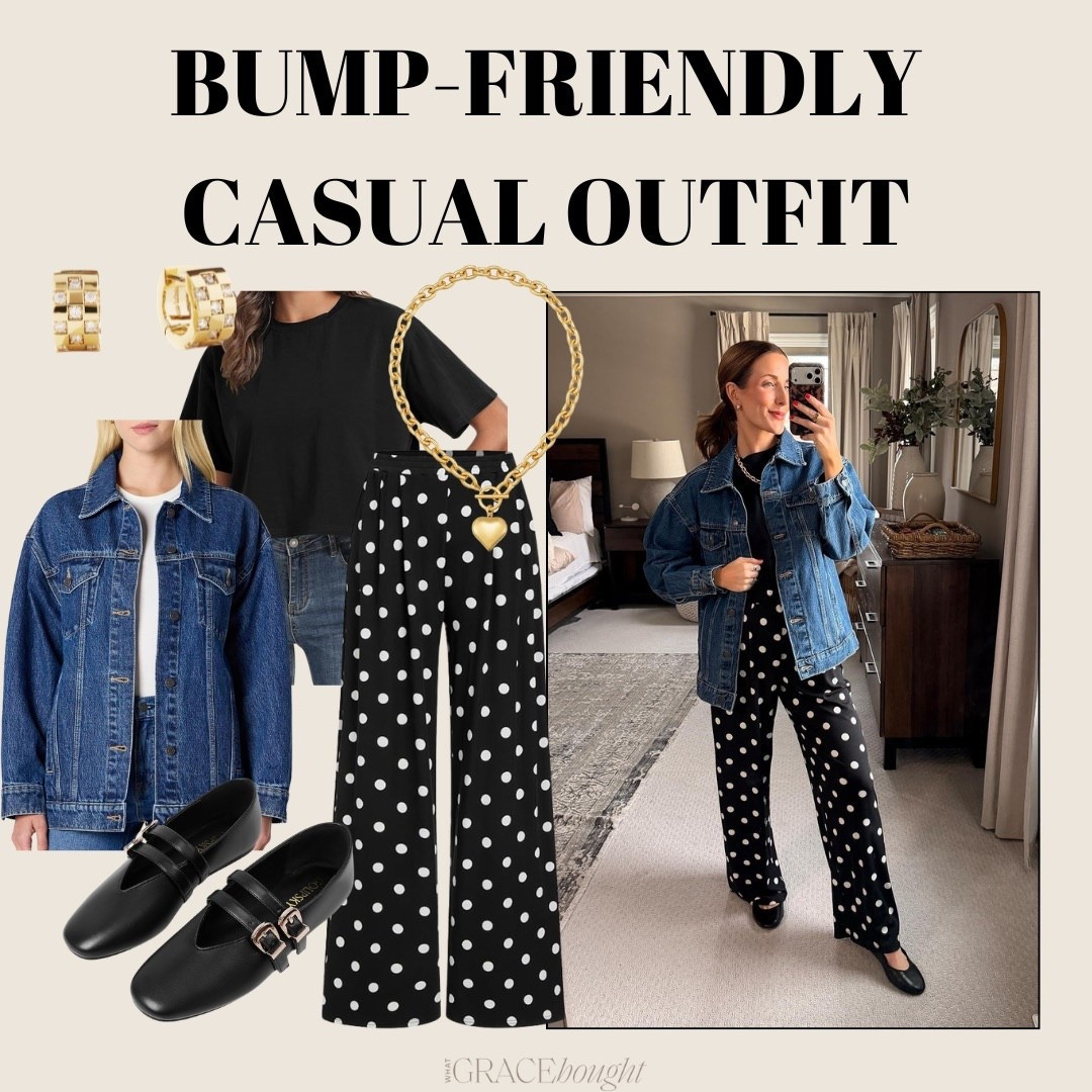 Bump friendly spring outfit! 

#LTKootd