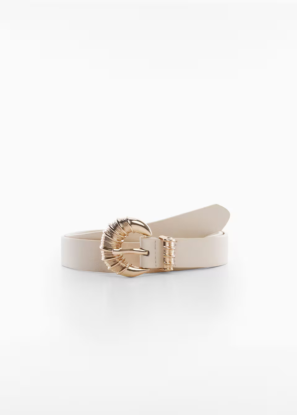 Embossed buckle belt | MANGO (US)
