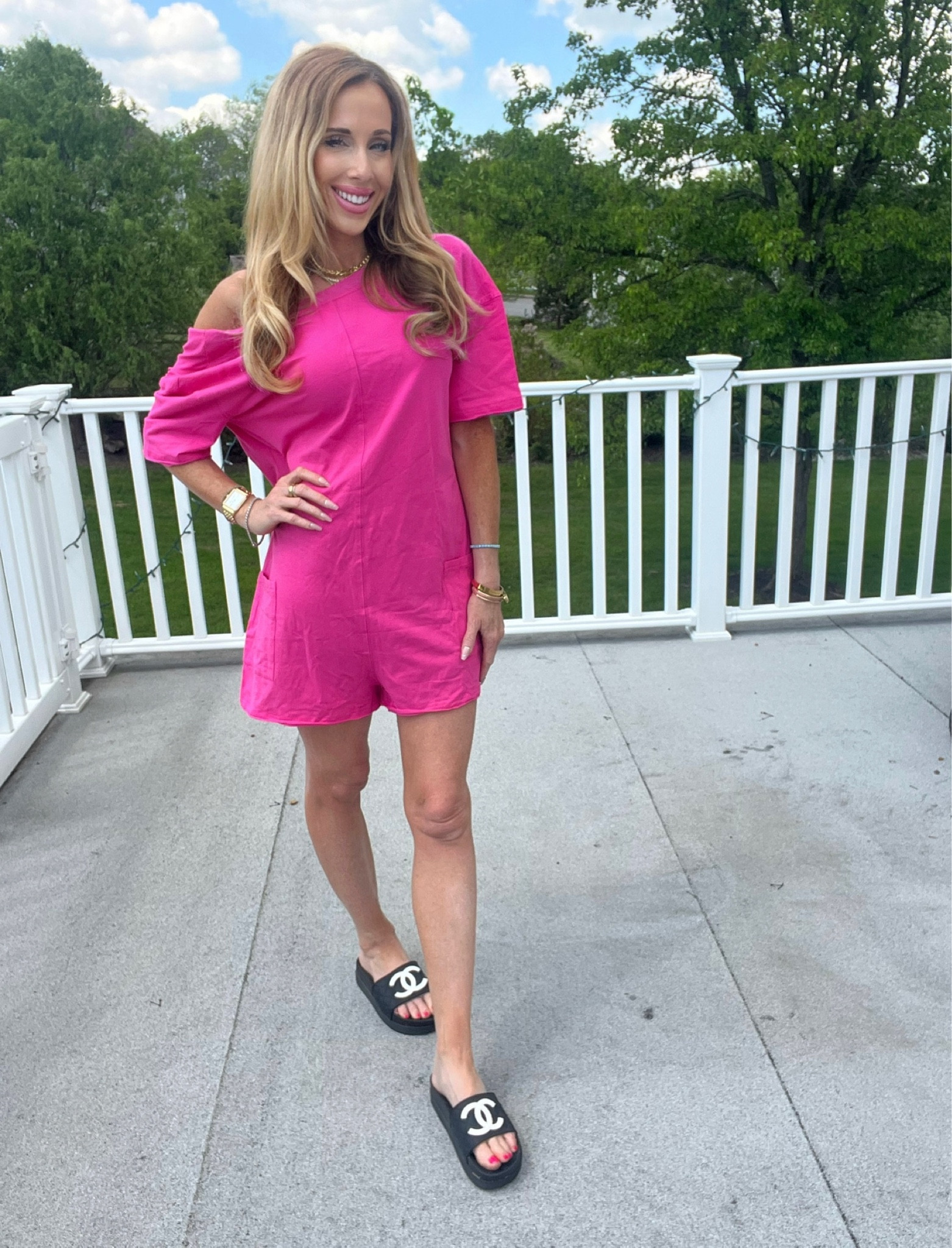 Cute pink casual romper 🌸💕

#LTKStyleTip #LTKHome #LTKFindsUnder100