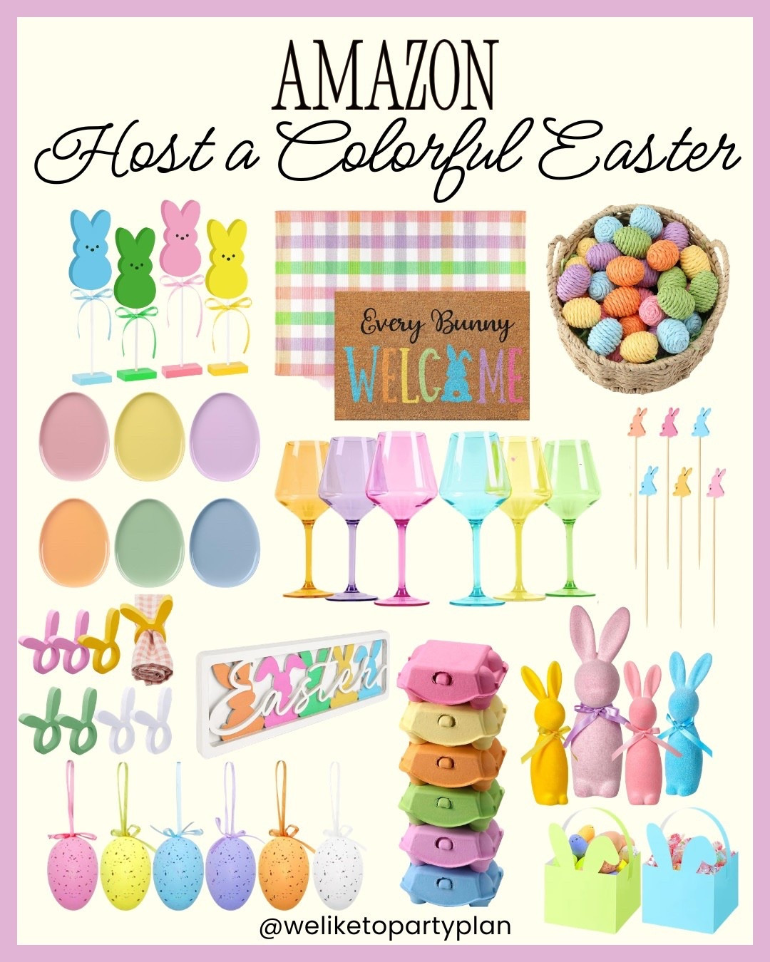 Host a Colorful Easter 💜💛🩷

