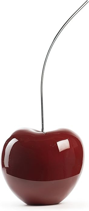 Finesse Decor Small Red Wine Cherry Sculpture 18" Tall Contemporary, Minimalist, Modern Resin & M... | Amazon (US)