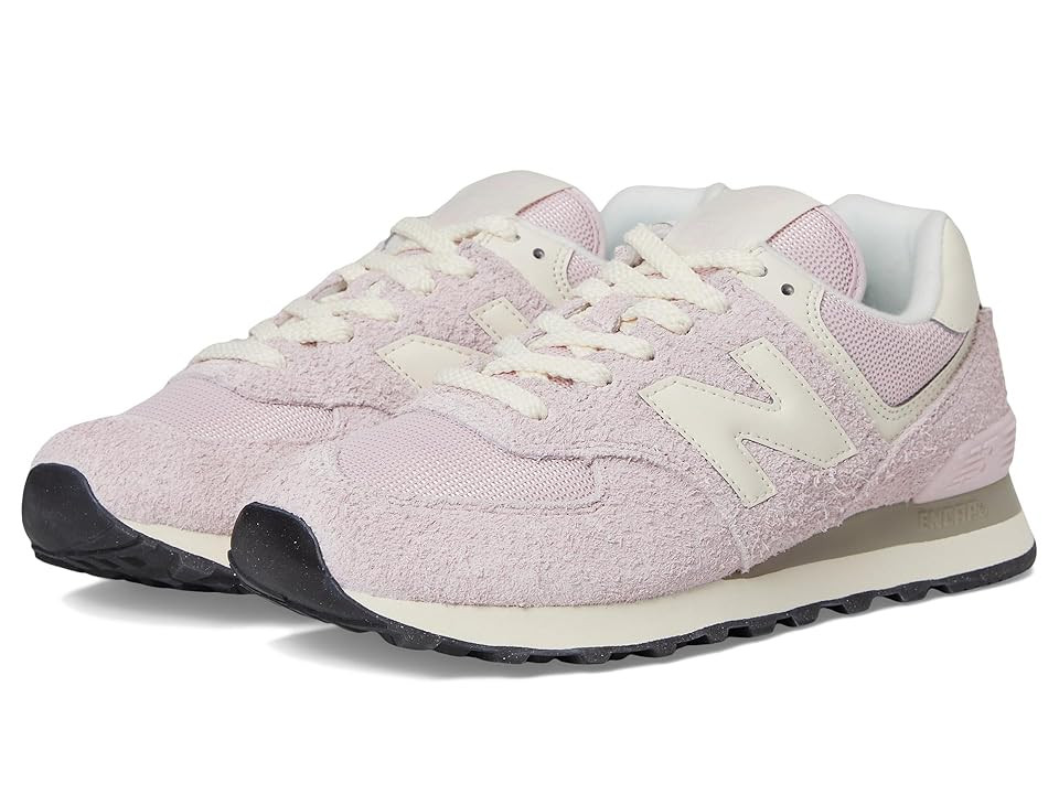 New Balance Classics WL574 Women's Lace up casual Shoes Rose Sugar/Permafrost : 8 B - Medium, Suede/Textile | Zappos