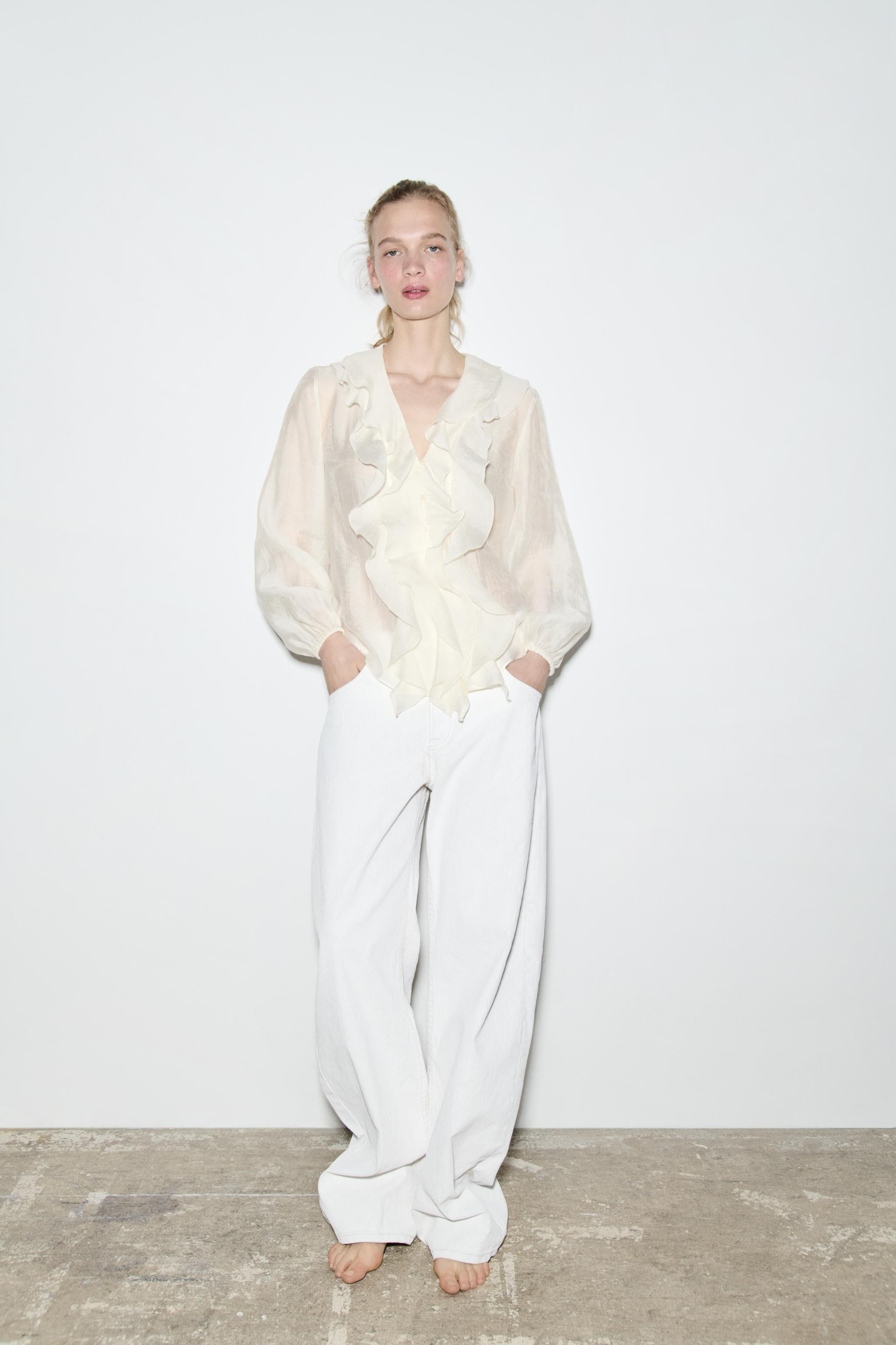 RUFFLED SHIRT ZW COLLECTION | Zara US
