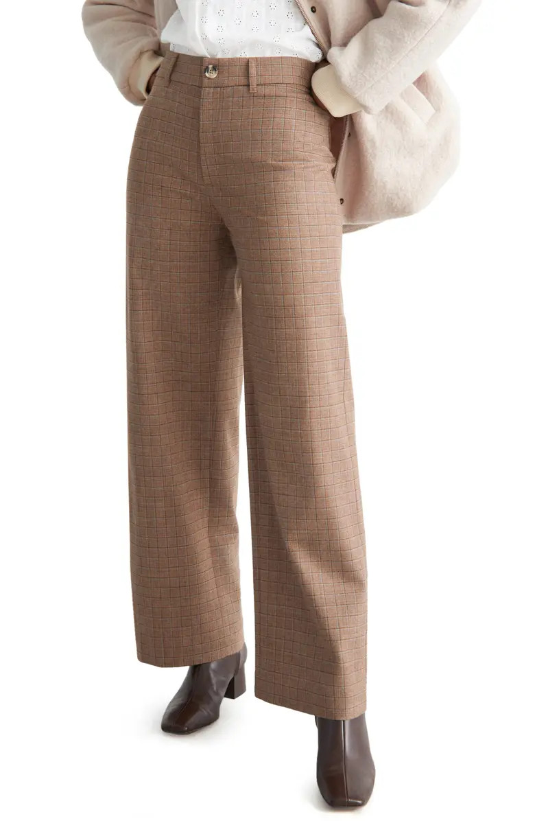 & Other Stories Jade Wide Leg Wool Blend Trousers | Nordstrom | Nordstrom