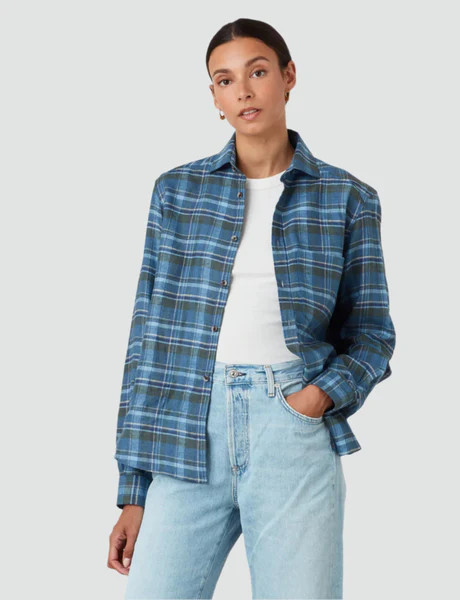 The Classic: Fine Brushed, Lake Plaid | With Nothing Underneath