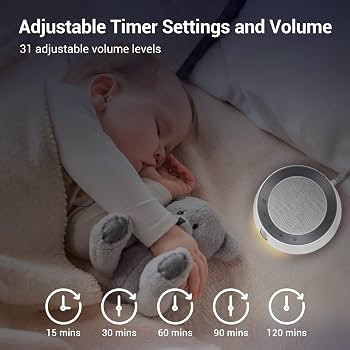BGOVERSS White Noise Sound Machine with 14 Soothing Sounds and 10 Levels Night Light for Sleeping... | Amazon (US)