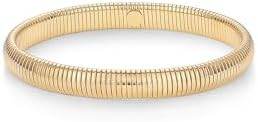 PAVOI Stainless Steel 14K Gold Plated Waterproof Flexible Stretch Chunky Bangle for Women | Cobra... | Amazon (US)