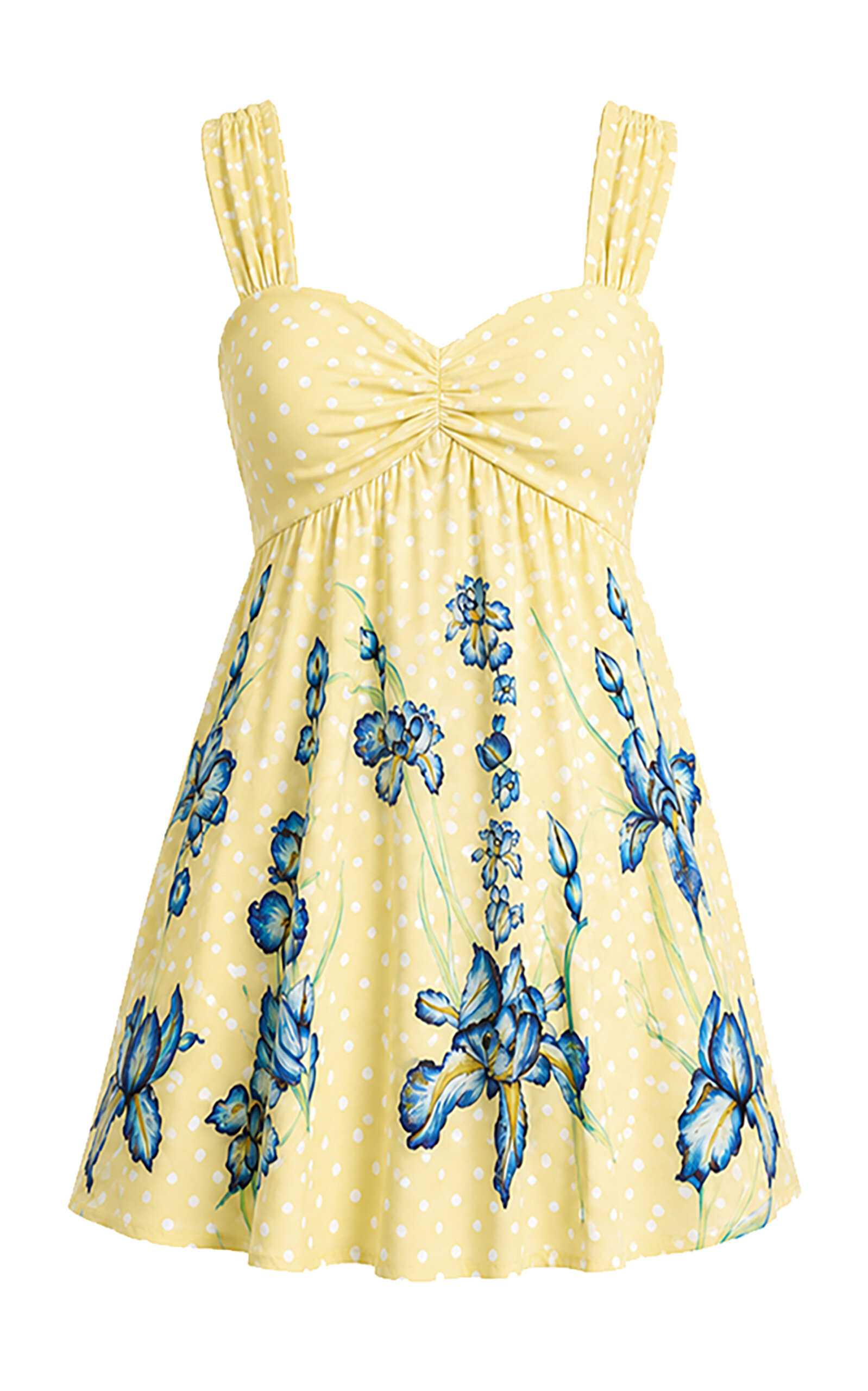 Citrine Iris Linen Mini Dress | Moda Operandi (Global)