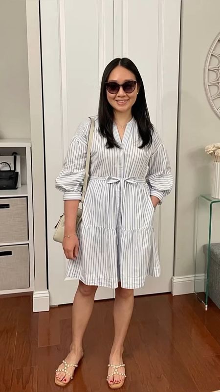 Chic sunglasses and new favorite shirtdress (size XS). I'm 5' 2.5" and currently 118 pounds. 

I linked to the micro stitch device I used to keep the sleeves cuffed.

#LTKunder50 #LTKunder100 #LTKFind