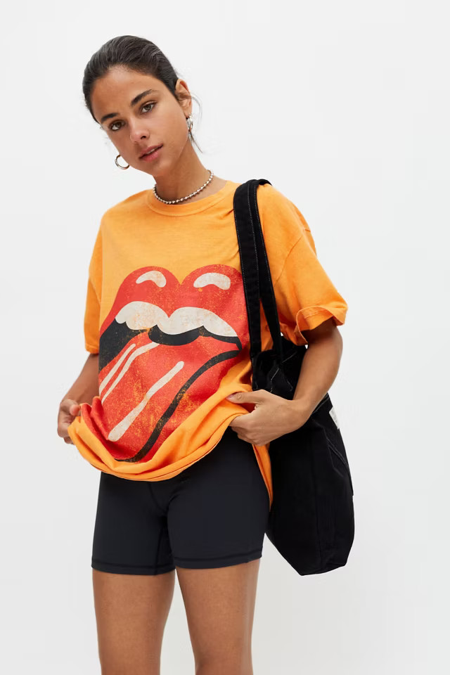 The Rolling Stones Overdyed T-Shirt Dress | Urban Outfitters (US and RoW)