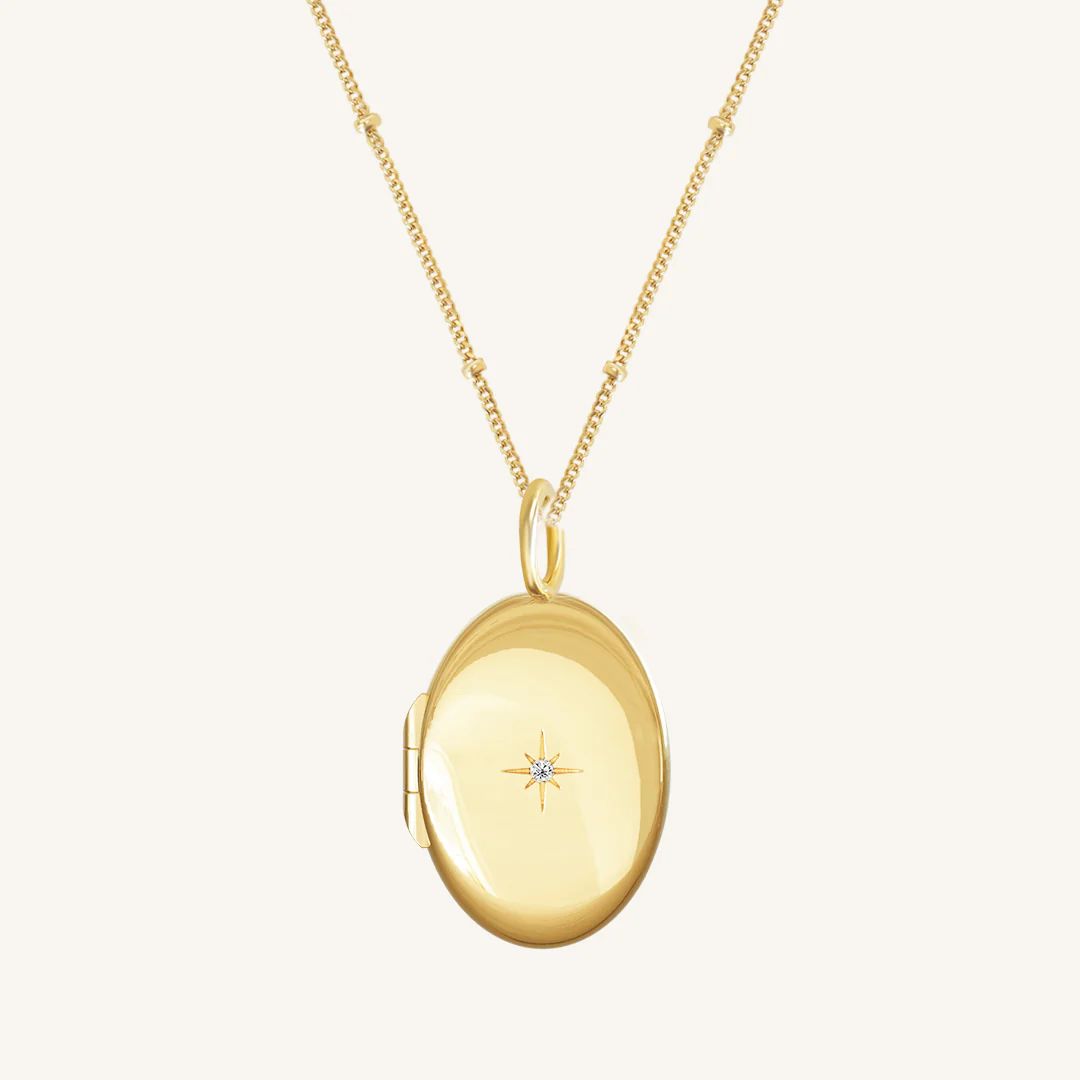 Oval Locket Necklace | Francesca Jewellery