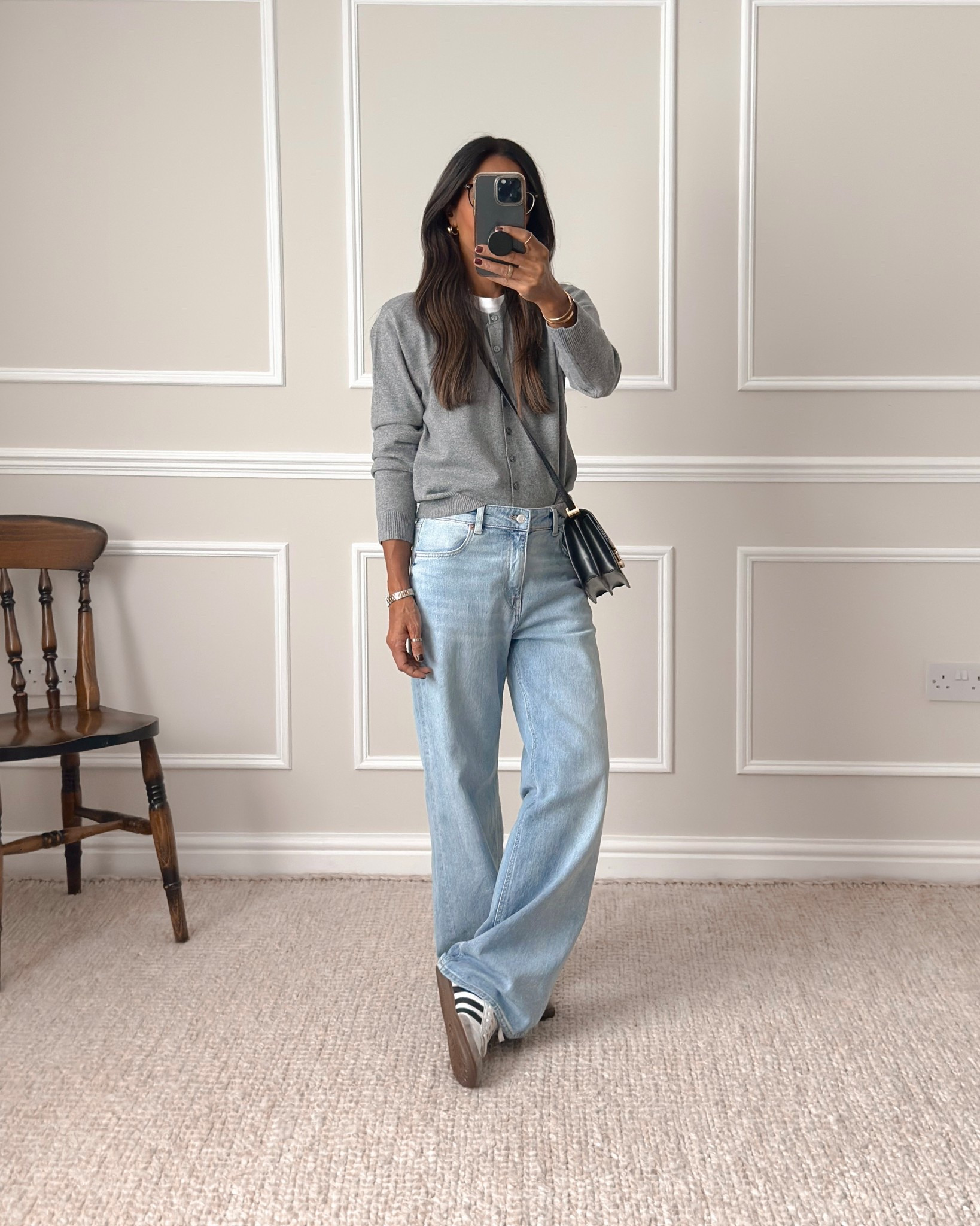 Cardigan - wearing size small

Wide leg Jeans - linking the exact same jeans as they are available again this season. I’ve sized up as they’re a bit snug. My usual size is a UK size 8 but wearing size 10 here. I’ve pinned the bottom hem at the back. I’m 5’5 and these are a bit long so keep that in mind as I normally have to pin my jeans but this is how I make them work for me. Note - the editing of the colour of these jeans on the H&M website isn’t very good. The last 2 pictures show the true shade of these jeans. 



#LTKautumn #LTKjeans