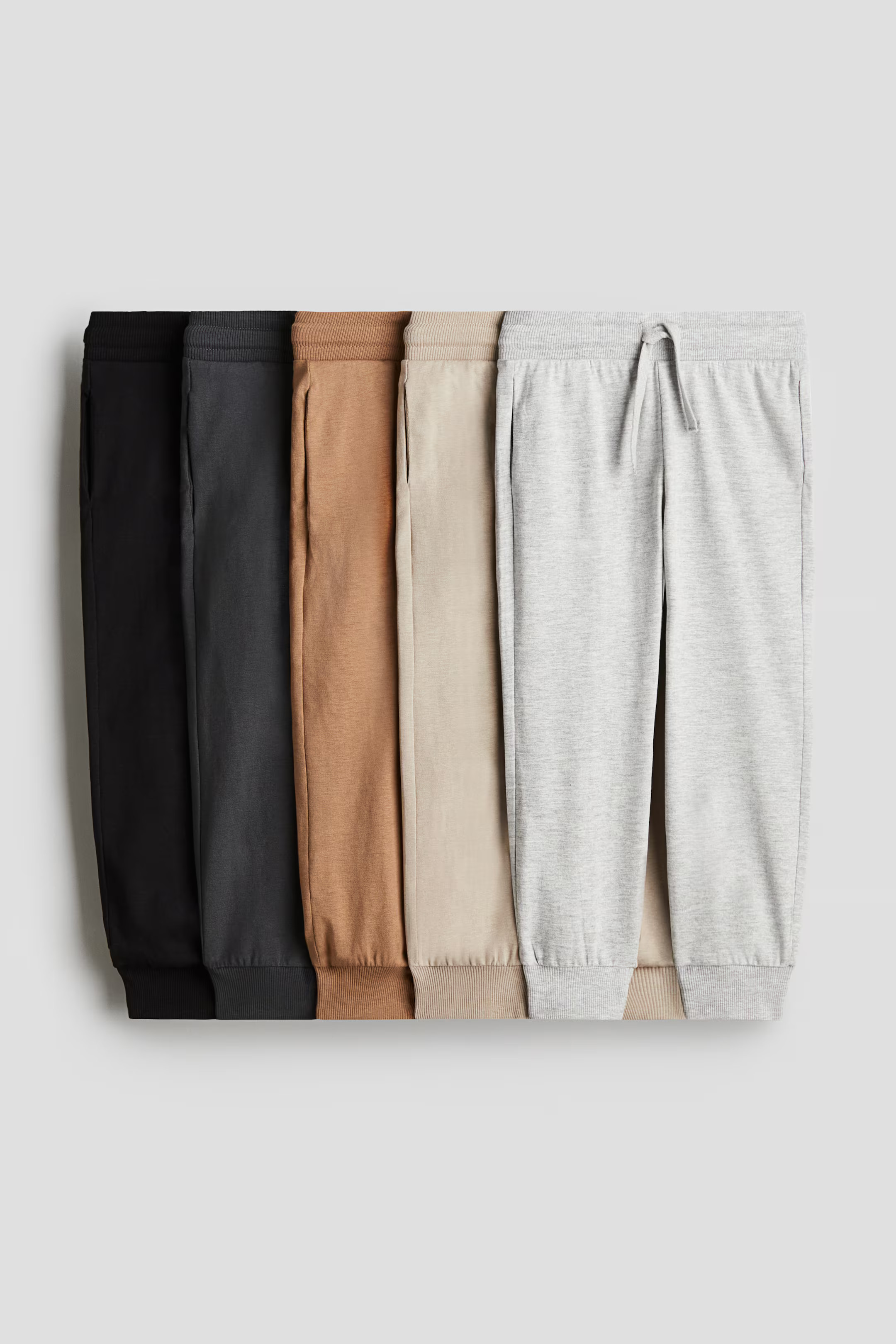 5-pack Cotton Joggers | H&M (US + CA)
