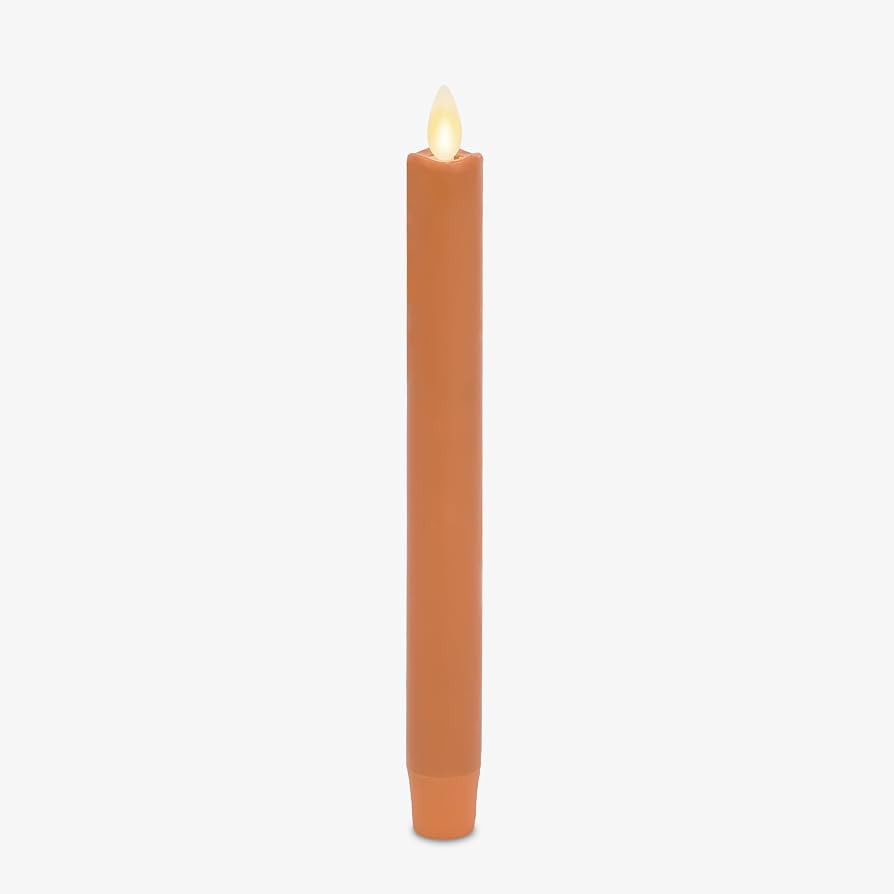 Luminara - Flameless Battery Operated Taper Candle - Harvest Pumpkin - Pack of 1-1x9.5 - LED Flic... | Amazon (US)