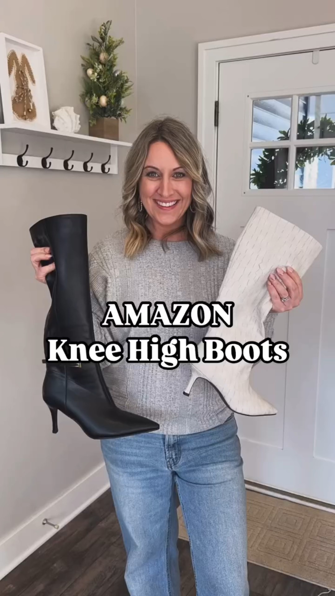 Found the cutest pair of knee high boots on sale! Both of these are so comfy and the heels aren’t too tall like ankle twisters lol me. 🤣 Be sure to snag these as the are selling out fast. 
Save an additional 20% on the off white pair promo code: XVHKHDPH

#LTKShoeCrush #LTKSaleAlert #LTKStyleTip