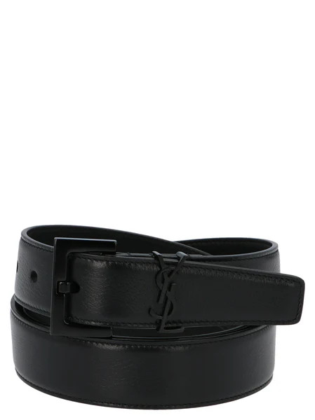 Saint Laurent Monogram Buckle Belt | Cettire Global