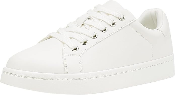 Vepose Women's Walking Casual Sneakers, Dressy Arch Support Comfortable Low Top Tennis Lace up 80... | Amazon (US)
