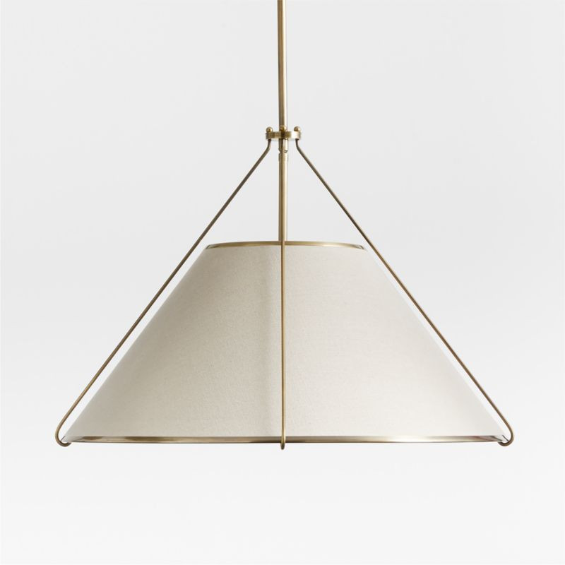 Remi Natural Conical Pendant Light | Crate & Barrel | Crate & Barrel