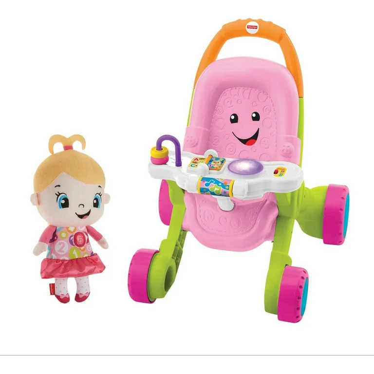 Fisher-Price Laugh & Learn Stroll & Learn Walker Gift Set | Walmart (US)