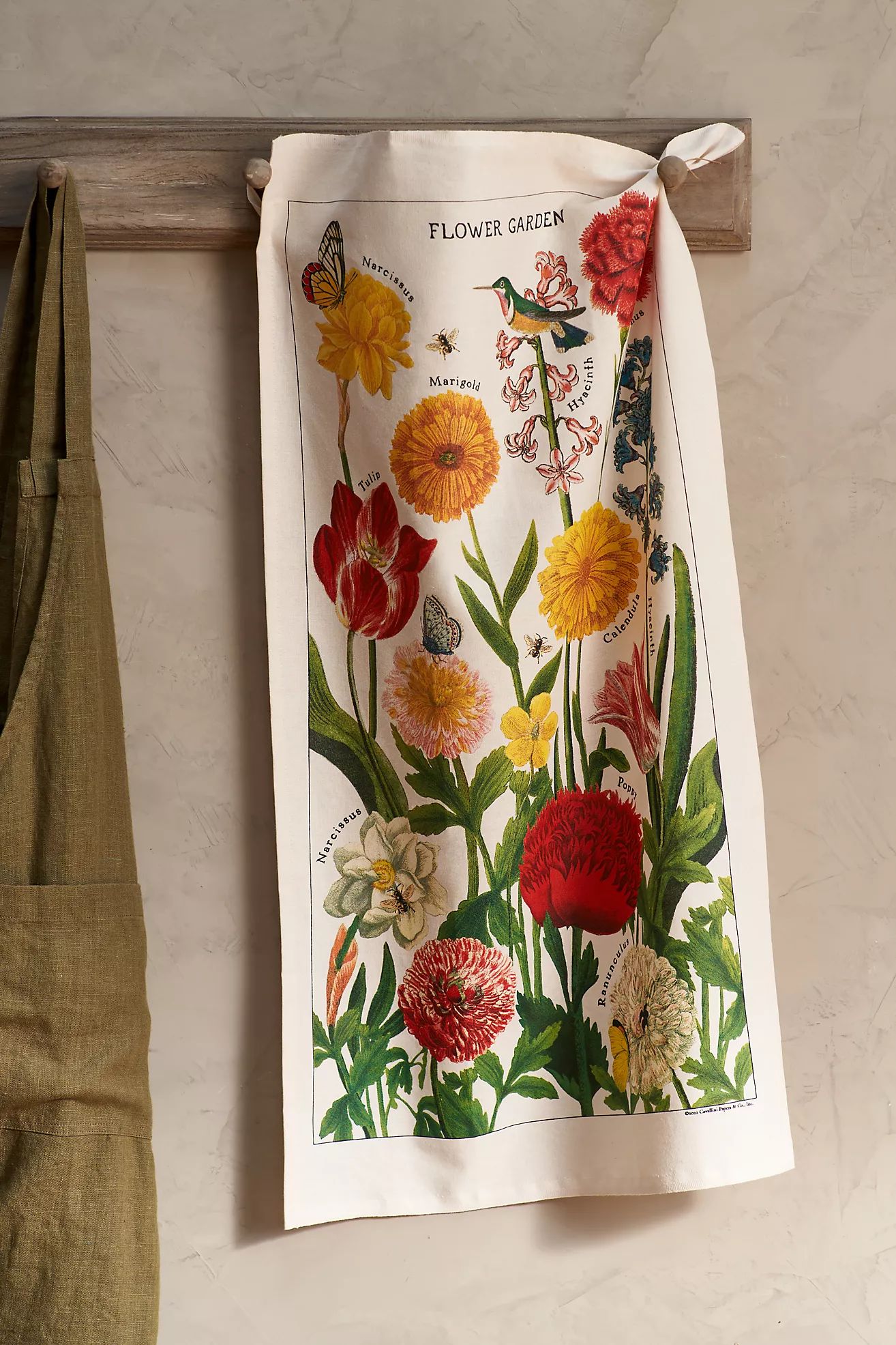 Vintage Flower Garden Dish Towel | Anthropologie (US)