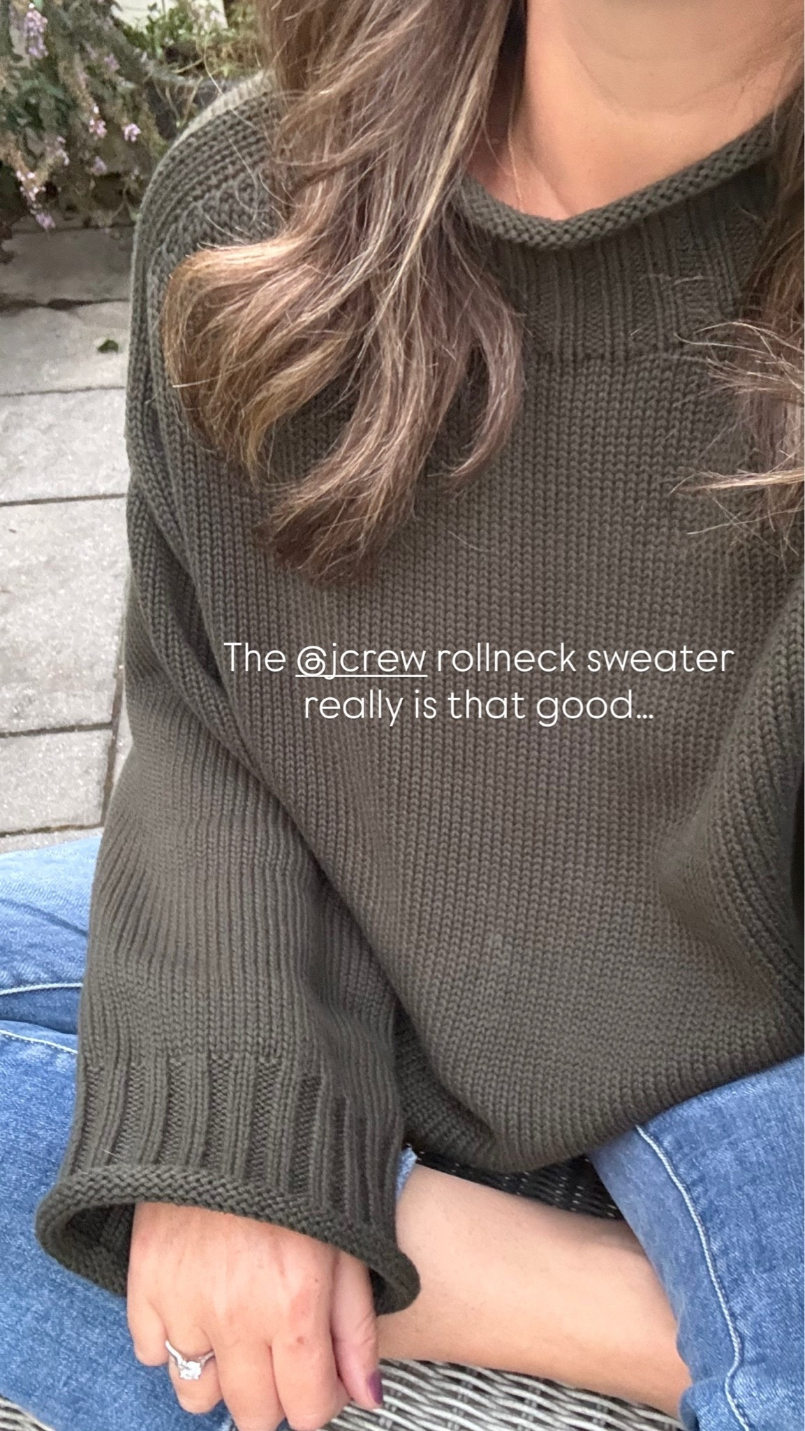 The @jcrew rollneck sweater really is that good… I sized up one size for an extra roomy fit and this olive green color is perfection 👌🏻

#LTKootd #LTKSeasonal #LTKOver40