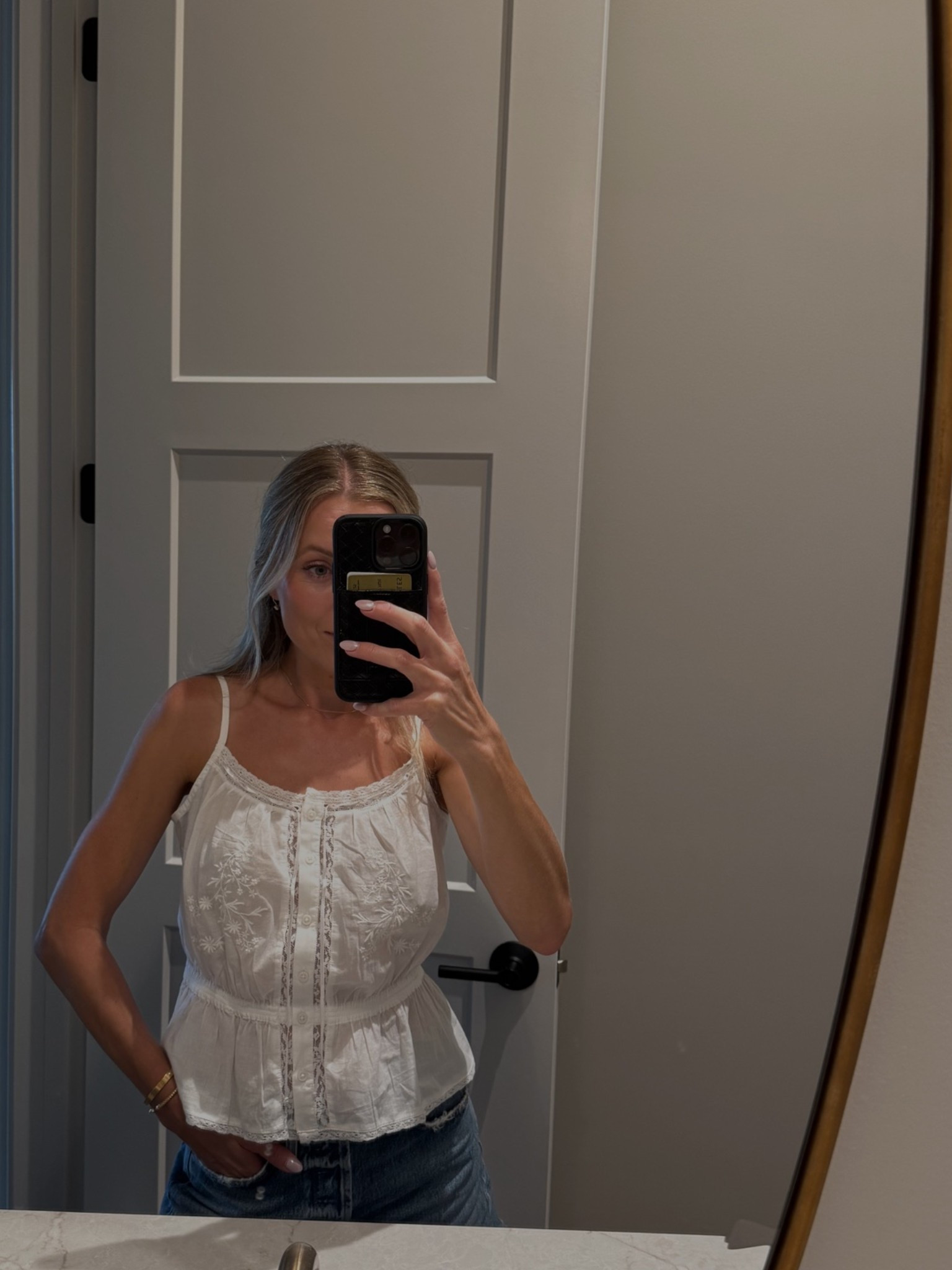 perfect little white top - lightweight and lace detail. Size XS

#LTKootd #LTKSaleAlert #LTKSeasonal