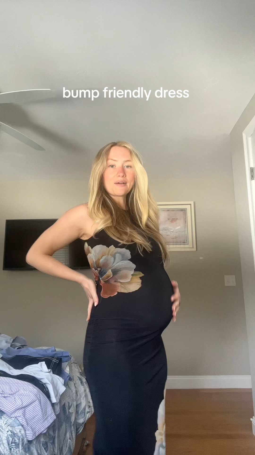 Bump friendly dress 🫶🏼 #bumpfriendly #pregnantfashion 