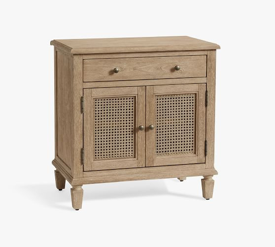 Sausalito Cane Cabinet Nightstand (28") | Pottery Barn (US)