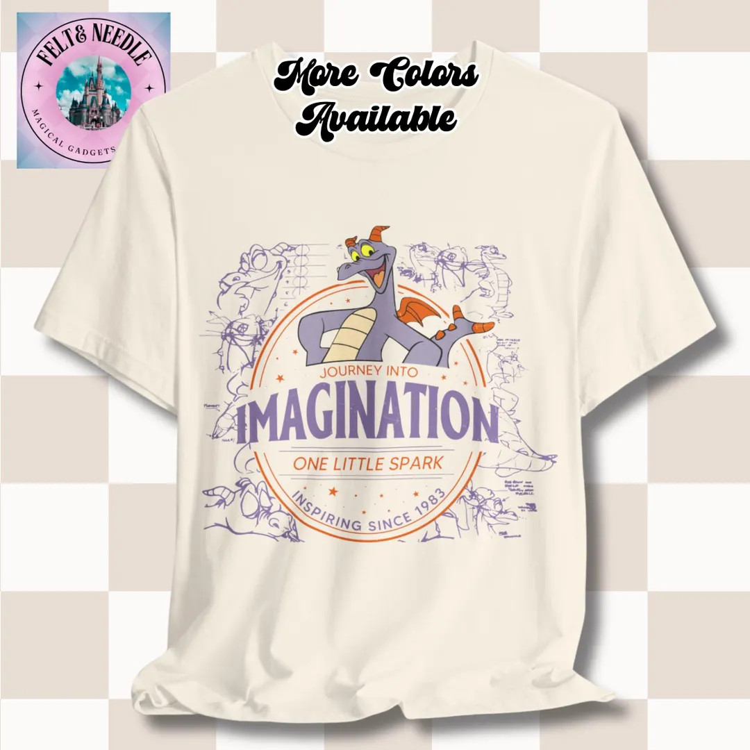 Epcot Figment Imagination Tee, Disney Tee, Unisex Tee, Short Sleeve Tee, Vacation Tee, Theme Park... | Etsy (US)