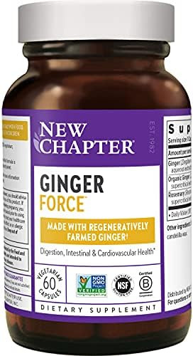 New Chapter Ginger Supplement Force with Supercritical Organic + Non-GMO Ingredients Vegetarian C... | Amazon (US)