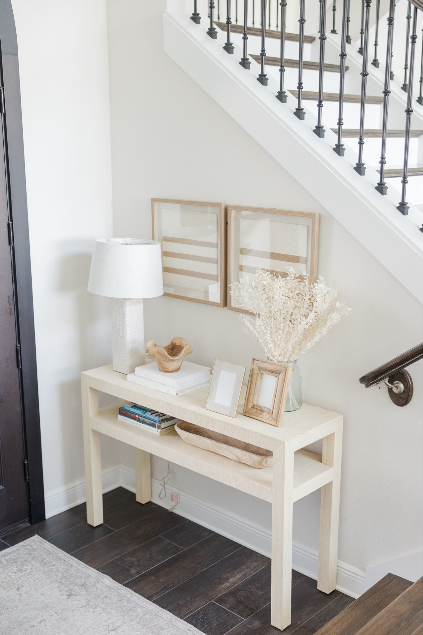 Entryway Console Styling 

There are two entry way consoles in my way home to share and remember it’s never about the exact piece, but more about the mood. 

The textured art here is from HomeGoods but I linked similar pieces. Although the console is higher end from Serena and Lily,, you can use this photo to style a similar shaped one that I linked below. 

#LTKover40 #LTKstyletip #LTKhome