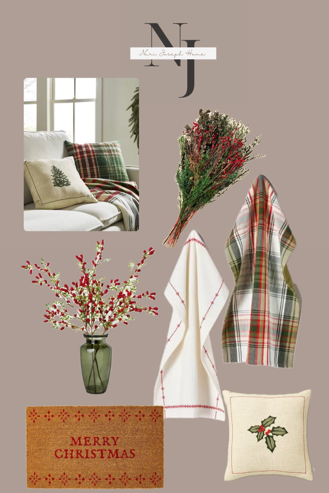 Red & Green Christmas Home Decor 

#LTKFindsUnder50 #LTKHome #LTKSeasonal