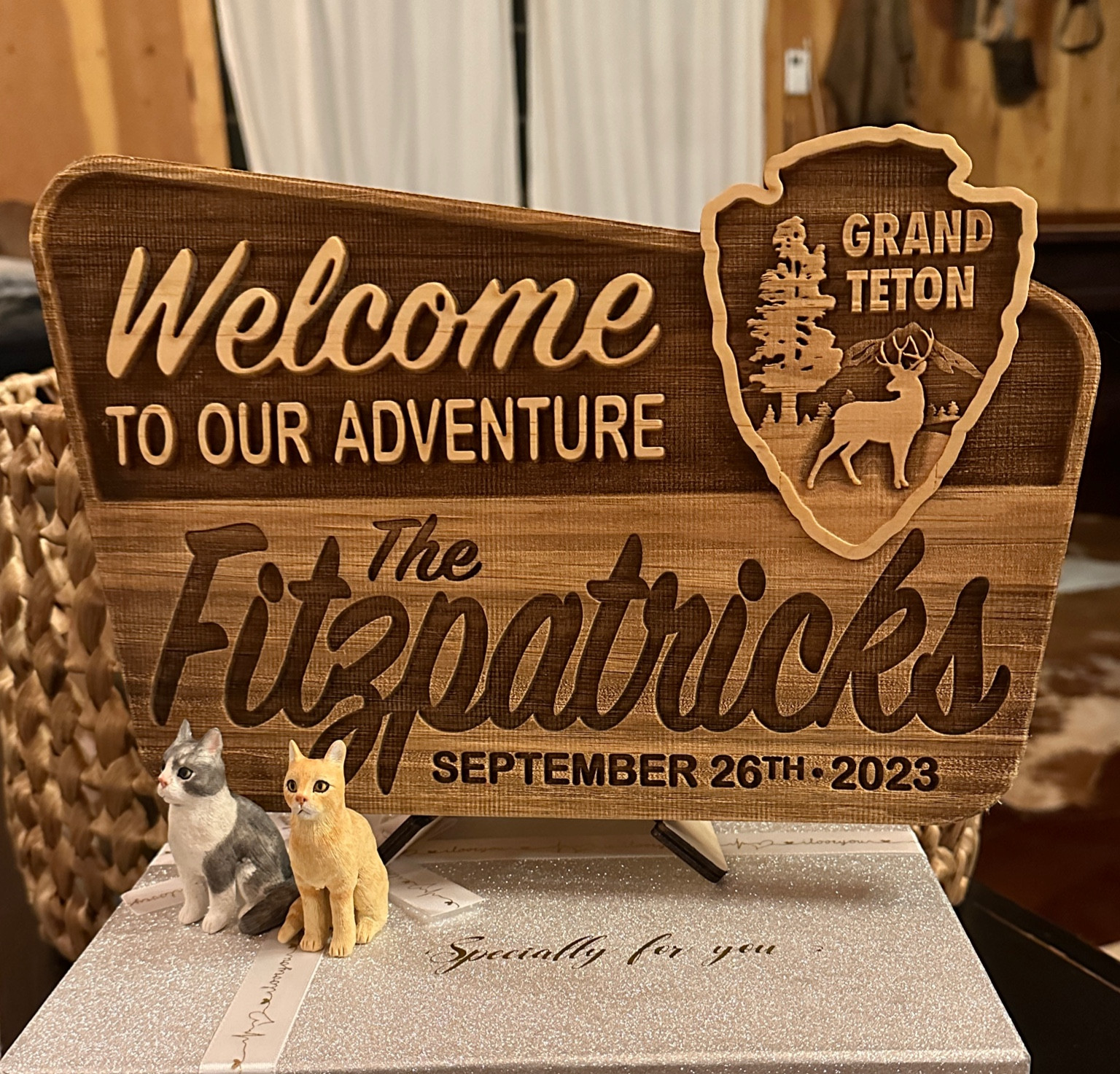 Custom wooden park sign, and custom pet figurines/cake toppers! Used these at our wedding and they were perfect. Would make the perfect gifts!

#LTKhome #LTKwedding #LTKGiftGuide