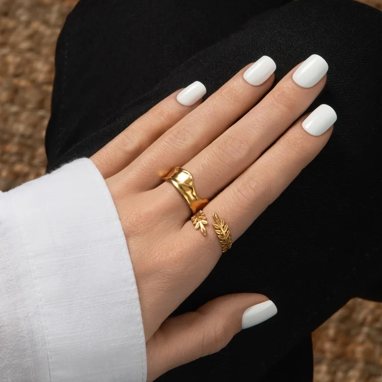 imPRESS Color Press On Nails, No Glue Needed, White, Short Squoval, 30 Ct. | Walmart (US)
