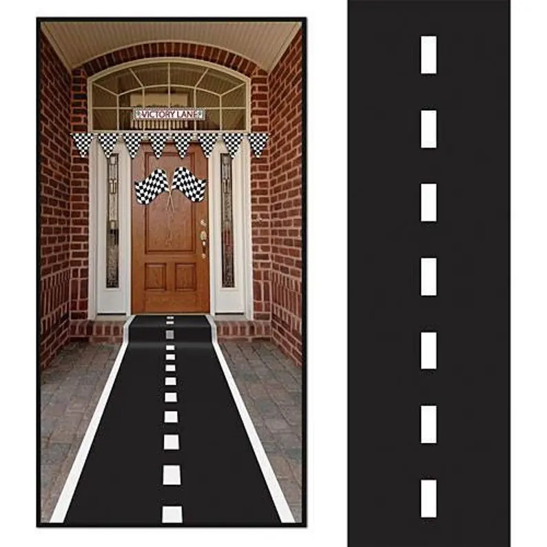 Racetrack Aisle Runner/ Racing Birthday Party Decor/ Road Race Aisle Runner/ Cars Birthday Party ... | Etsy (US)