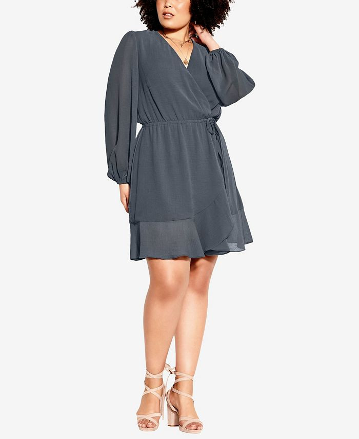 City Chic Trendy Plus Size Wild One Dress & Reviews - Dresses - Plus Sizes - Macy's | Macys (US)