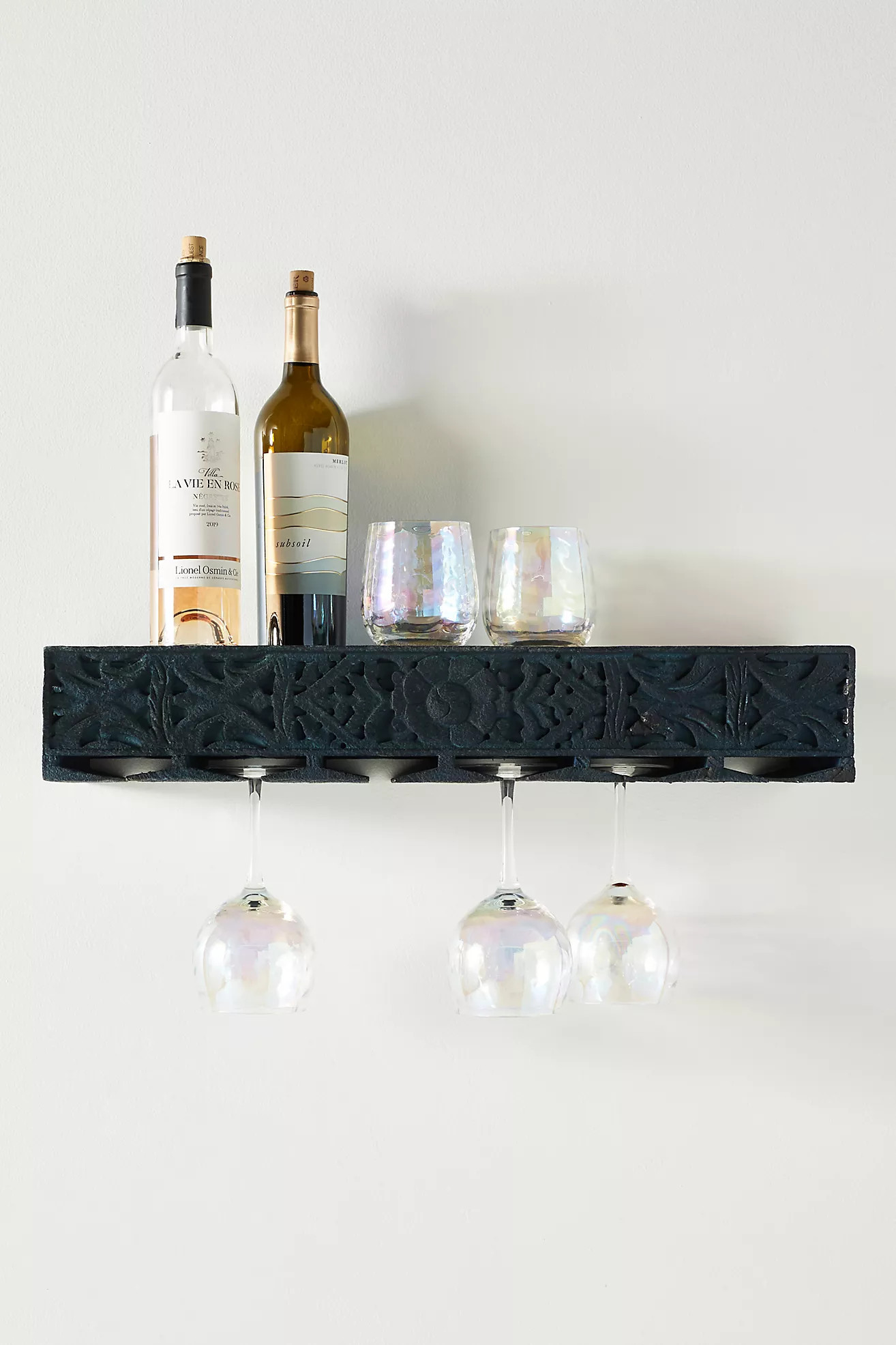 Handcarved Lombok Wall-Mounted Bar Shelf | Anthropologie (US)