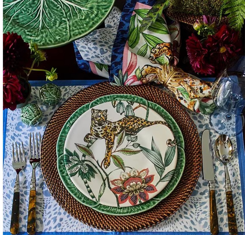 Bringing the outdoors in. Love this cheetah jungle pattern.. plates.. #LTKWedding #LTKGiftGuide

#LTKGiftGuide #LTKSeasonal #LTKParties