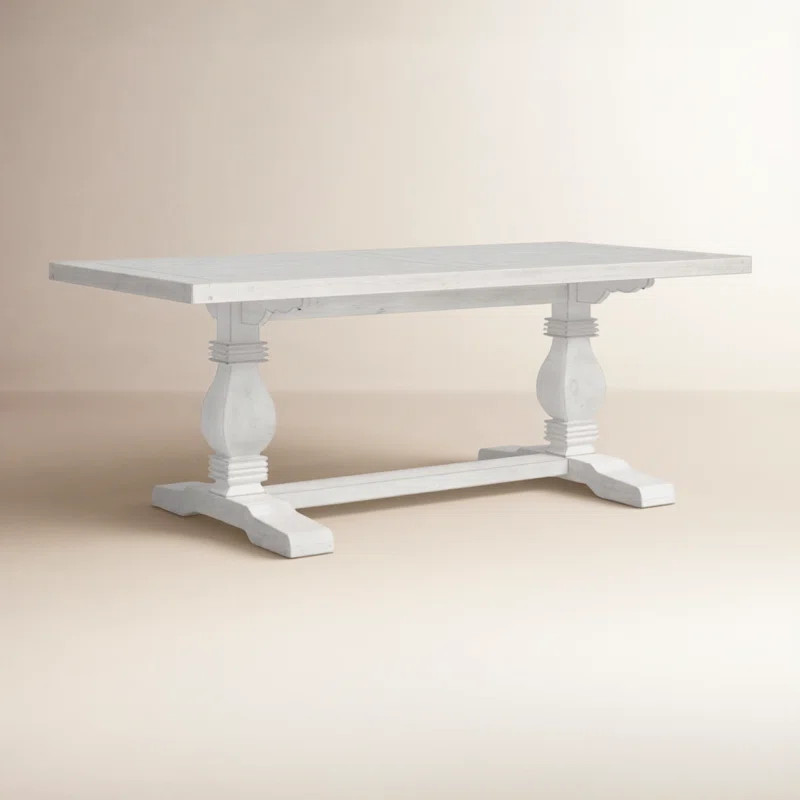 Kinston 78" Solid Wood Trestle Dining Table | Wayfair North America