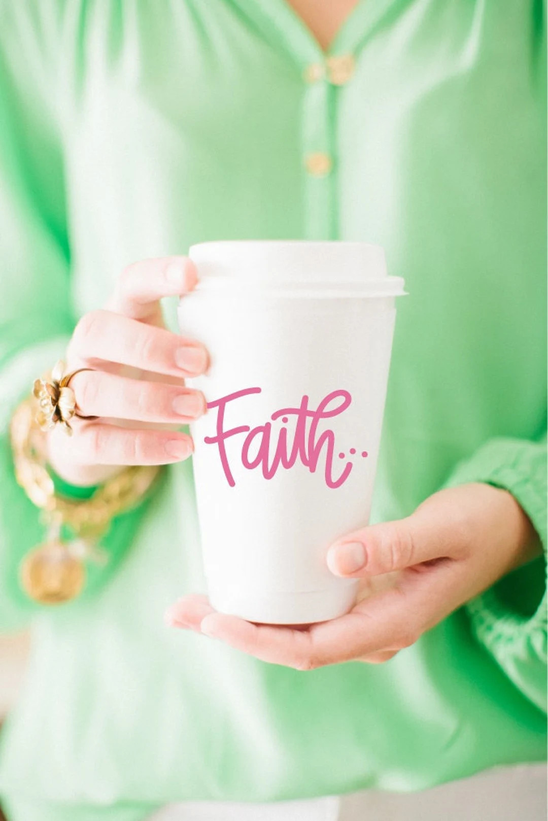 Faith Scripture | to Go Coffee Cup Set - Etsy | Etsy (US)