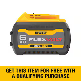 DEWALT FLEXVOLT 20V/60V MAX Lithium-Ion 6.0Ah Battery Pack DCB606 - The Home Depot | The Home Depot