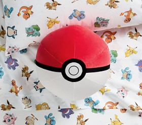 Pokémon Poké Ball Pillow | Pottery Barn Kids