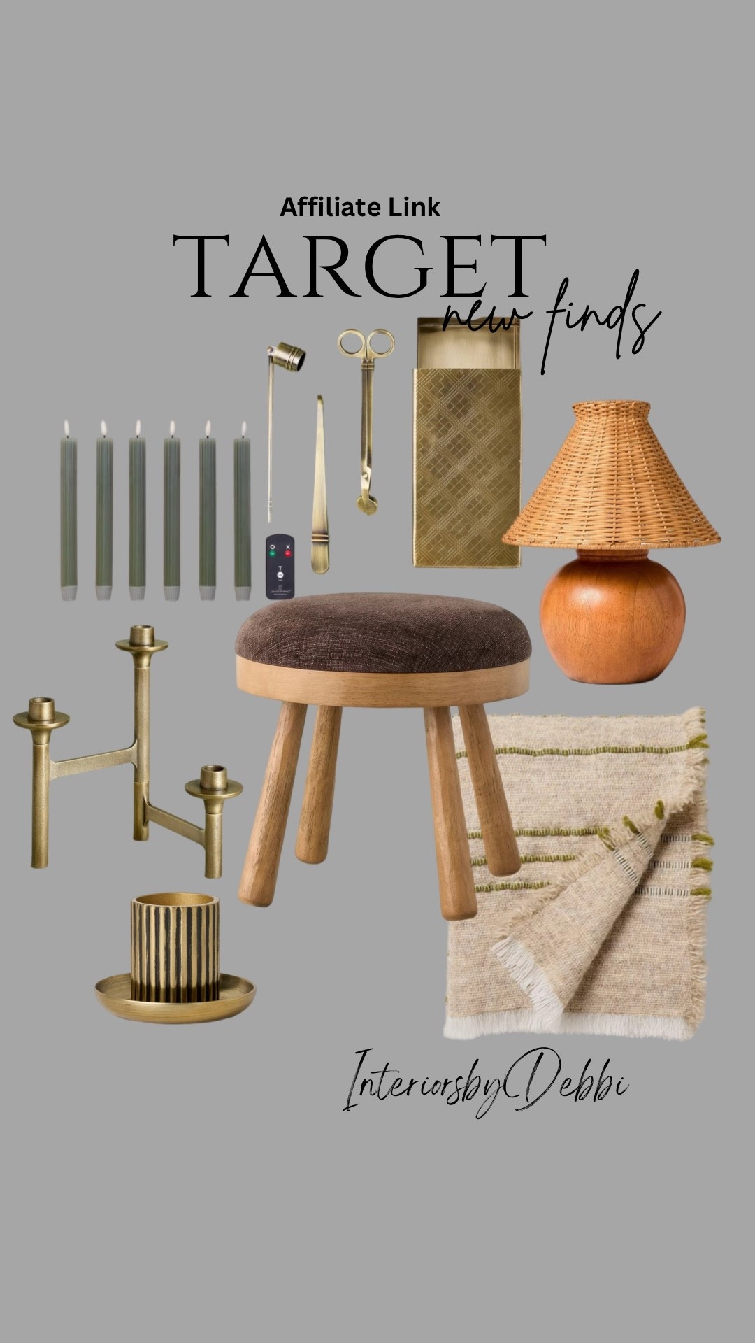 Target Finds
Wood stool, frameless candles, candle holders, throw, wicker shade lamp, transitional home, modern decor, amazon find, amazon home, target home decor, mcgee and co, studio mcgee, amazon must have, pottery barn, Walmart finds, affordable decor, home styling, budget friendly, accessories, neutral decor, home finds, new arrival, coming soon, sale alert, high end look for less, Amazon favorites, Target finds, cozy, modern, earthy, transitional, luxe, romantic, home decor, budget friendly decor, Amazon decor #target

#LTKSeasonal #LTKHome