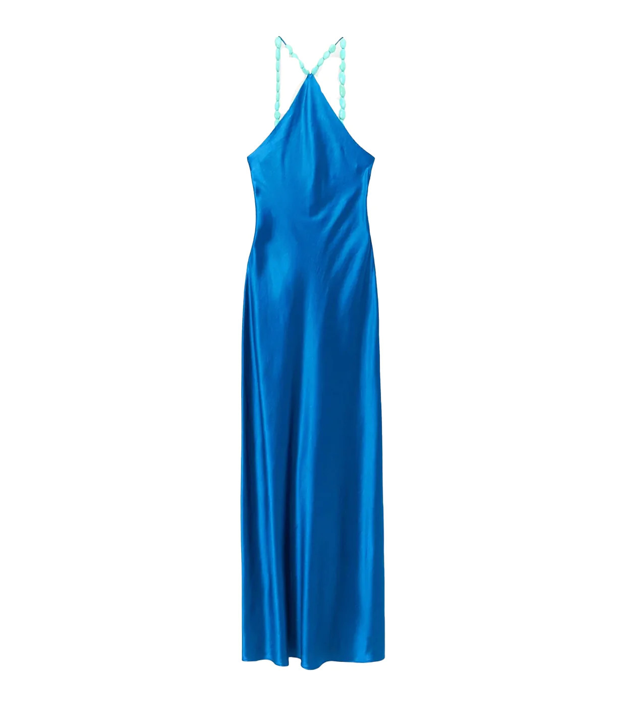 Cadence Halterneck Dress in Island Blue | Mode Sportif