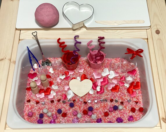 Valentine’s Day Sensory Bin with Playdough | Etsy (US)